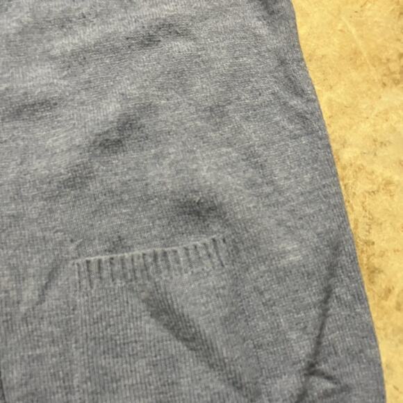 Vintage 80s Nowell's Blue/Grey Wool Sweater Vest Cardigan - Picture 2 of 4